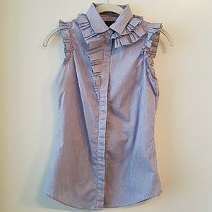 Banana Republic Riley Striped Sleeveless Shirt